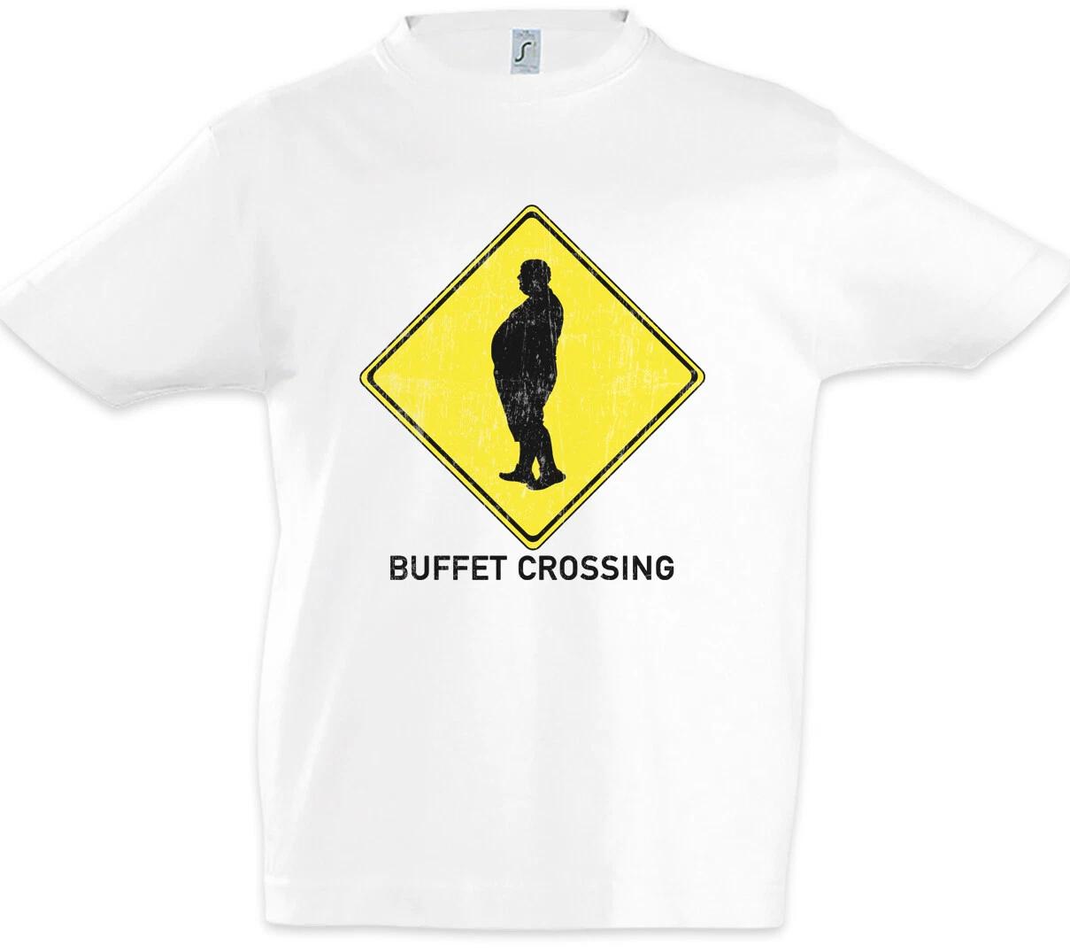 Buffet Crossing Sign Kids Boys kids boys T-Shirt Thick Fat Pride Fun Chubby Pride Diet 110