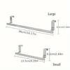 Towel Rack Over Door Towel Bar Hanging Holder Kitchen Towel Rack Stainless Steel Bathroom Kitchen Cabinet non-drilling rack