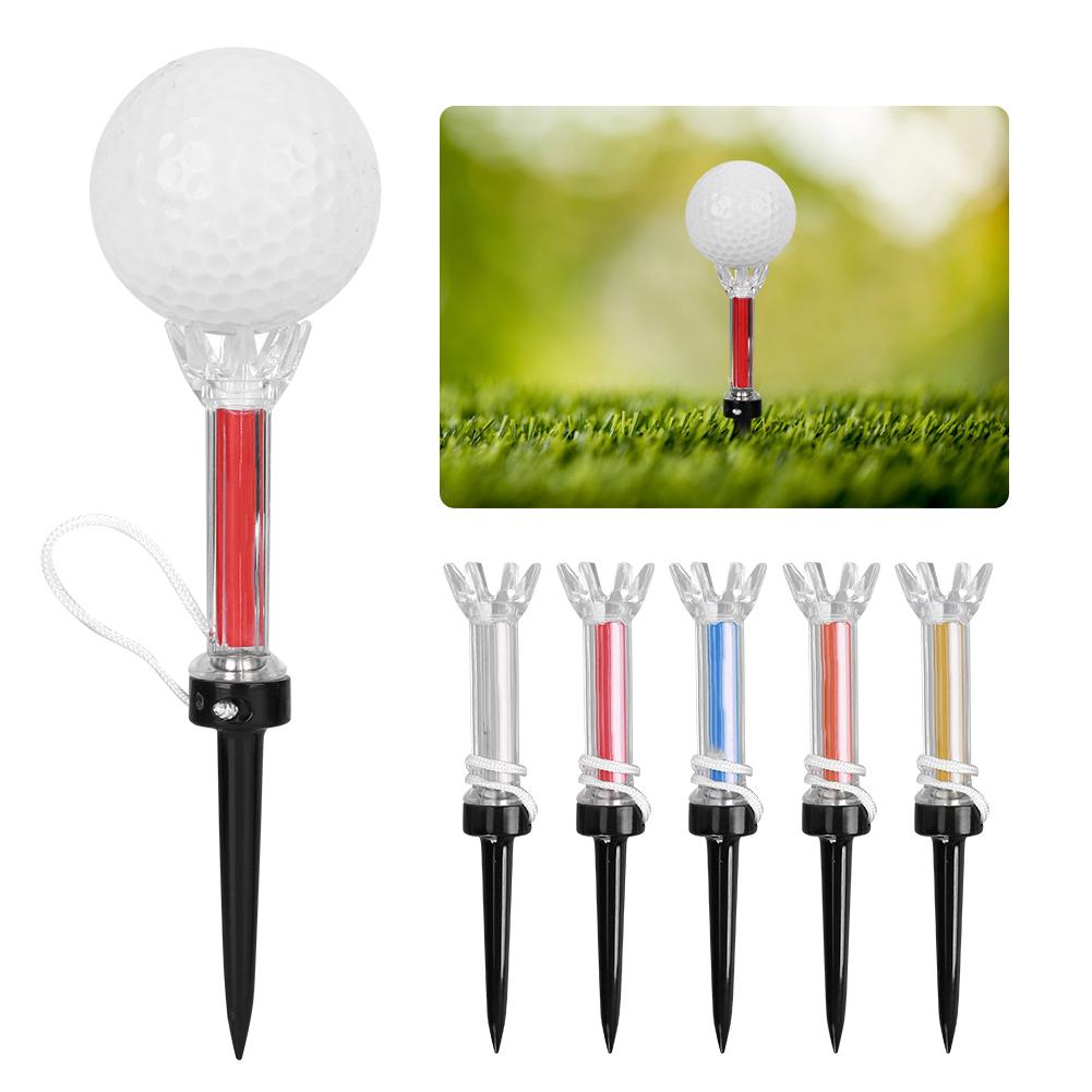 

5Pcs Multicolor Golf Tees Durable Plastic Magnetic Golf Tee Practice Training Aid Tool