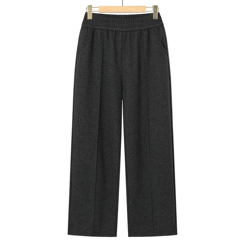 Women's Elastic Waist Straight-Leg Casual Pants