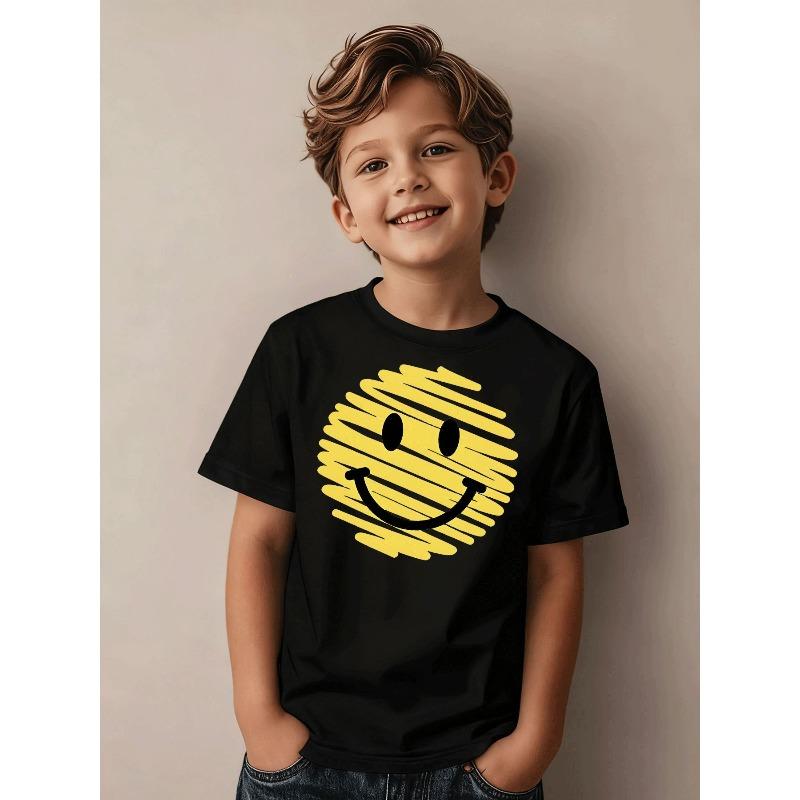 Casual Trendy Boys T-Shirt Suitable for Kids Perfect for Daily Wear Or Holiday Outings