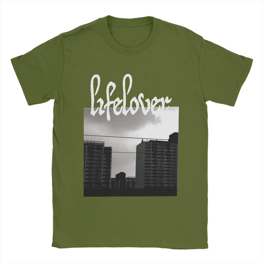 Men Lifelover Black Metal Depressive Rock T Shirts Pure Cotton Tops Vintage Short Sleeve Crewneck Tee Shirt Gift Idea T-Shirt