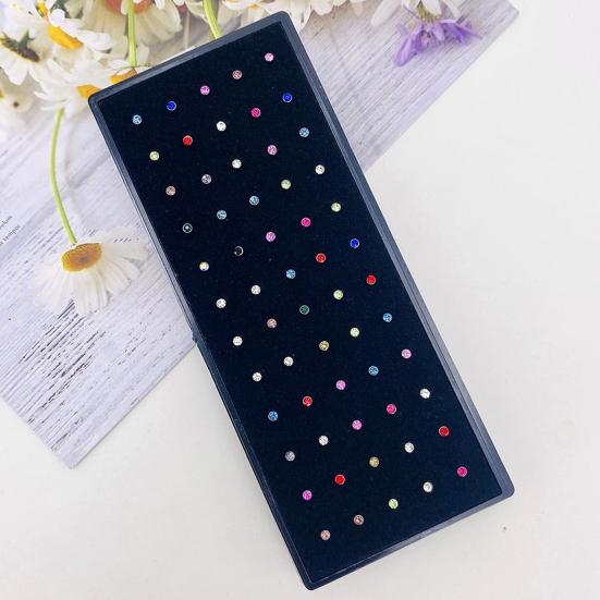 Rings Piercing Attractive Rhinestone Comfortable to Wear Shiny Body Jewelry Hypoallergenic Stainless Steel