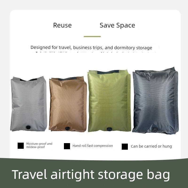 Thickened Travel Clothing Storage Bags Without Vacuuming, Compression Bags for Seasonal Clothes, Special for Business Trips and Student Dormitories