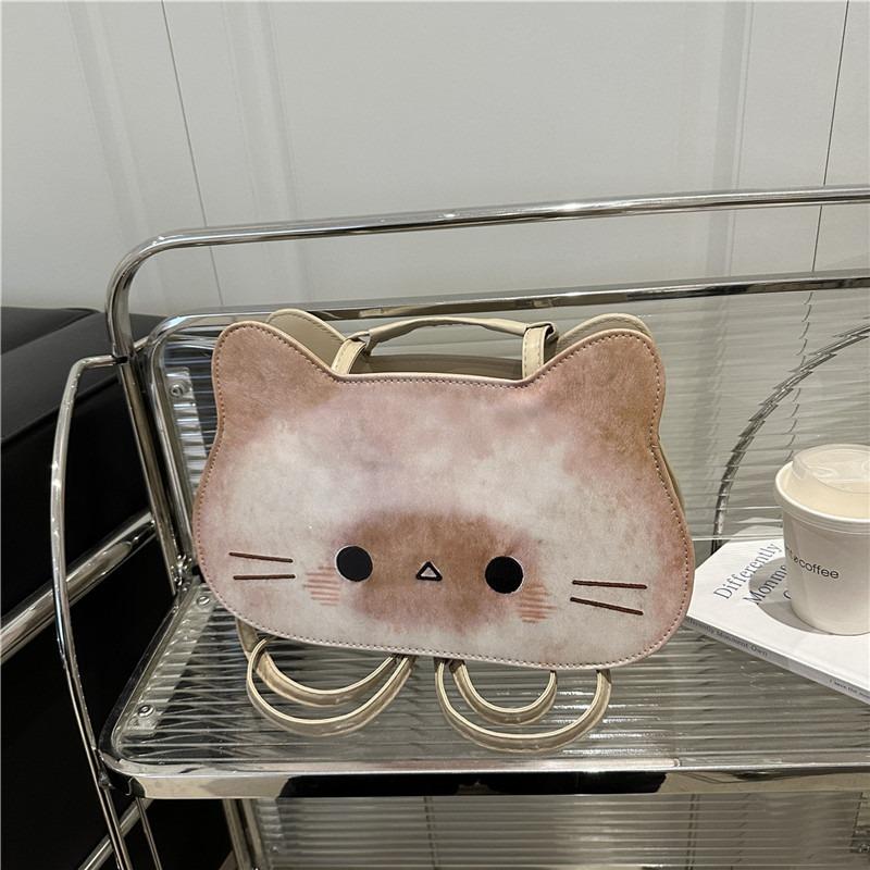 New cute and well-behaved bread kitten milk whirring backpack cartoon bag tote bag creative bag female