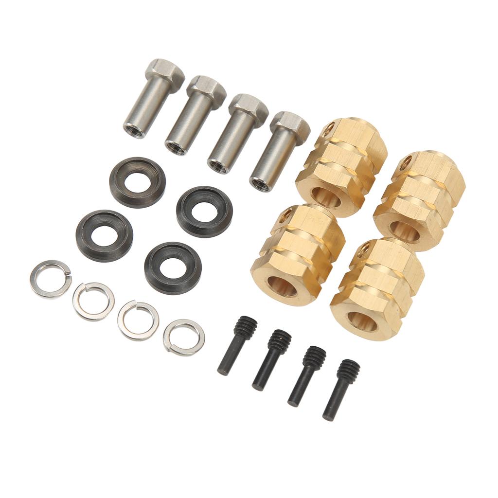 RC Extension Adapter Brass Easy Installation High Strength RC Extension Coupler for TRX4 1 10 RC Car 15mm