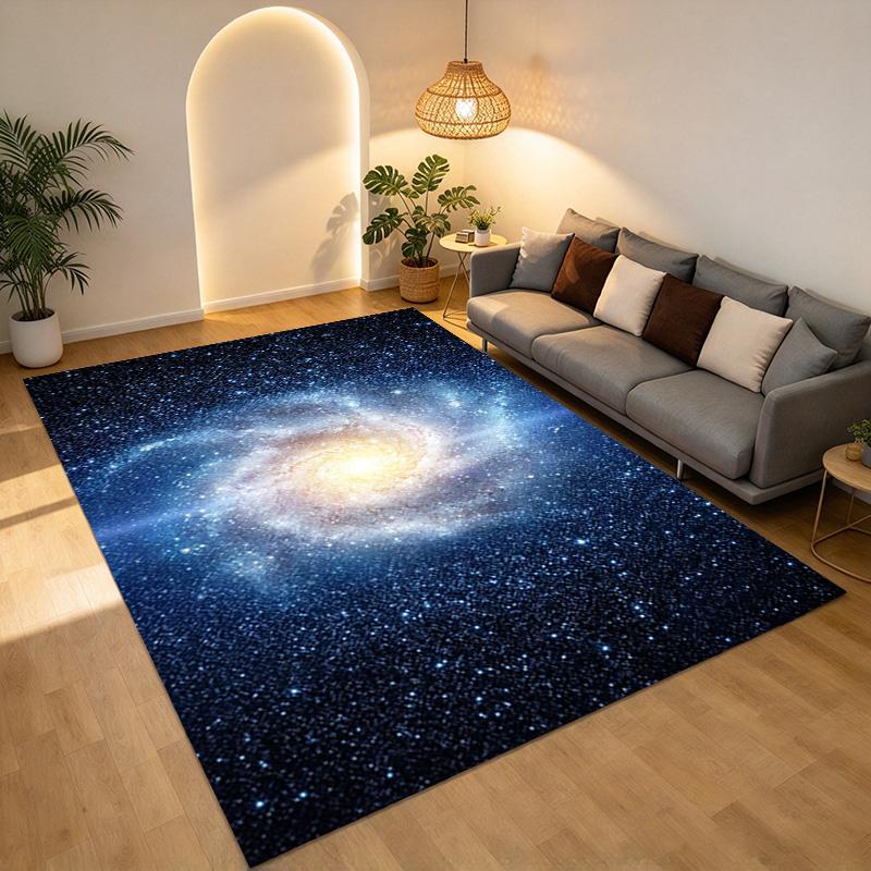 Galaxy Cluster Living Room Nonslip Area Rug Soft Carpet For Bedroom Game Playroom Sofa Office Home Decor Doormat Christmas Gift C9301471