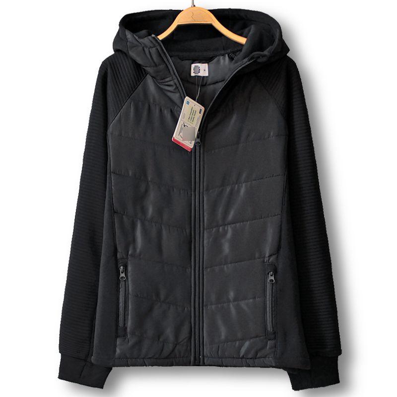 

Export Export Women s Spring Short Sports Coat Ultra Light Warm-Keeping Cotton Clothing Zipper Outwear Hooded Casual Sweatshirt 166 Black M