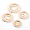 Niedokończone Drewniane Kółko do Ozdób Łączniki Zawieszka Ręcznie Robiona Biżuteria DIY Drewniane Kółko Ręcznie Robione Akcesoria