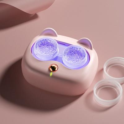 Portable Contact Lenses Cleaner Ultrasonic Contact Lenses Case White Protein Cleaning Machine