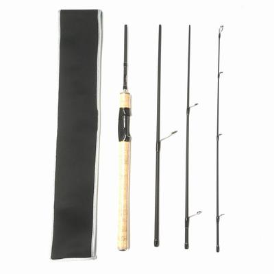 6ft Spinning Pack Rod, 4 Pieces (L) 6ft Spinning Rod, Lightweight Trout Rod, Mountain Stream Rod, Travel Rod, Ajing Rod, Rockfish Rod