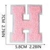7Cm White Background Pink Character Embroidery Cloth Sticker English Towel Embroidery Letter Computer Embroidery Chapter Boy Embroidery Post
