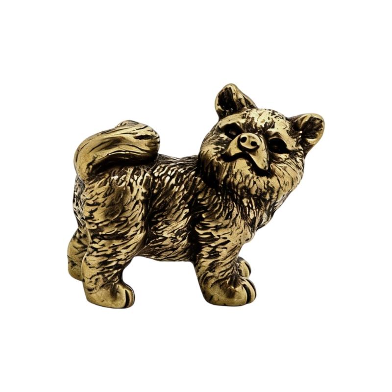 Chinese Rural Dog Miniature Sculpture Chinese Zodiacs Animal Figurine Collectible Ornament For Living Room Decors Gift