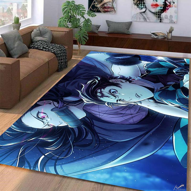 Demon SlayerKamadoTanjirou Carpet Multi-size Carpet for Living Room Bedroom Kid's Room Home Decor Area Rug Non-slip Mat Sofa Mat