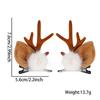 Christmas Hair Stylish Accessories With Cute Plush Antlers And Festive Decorations Women For
