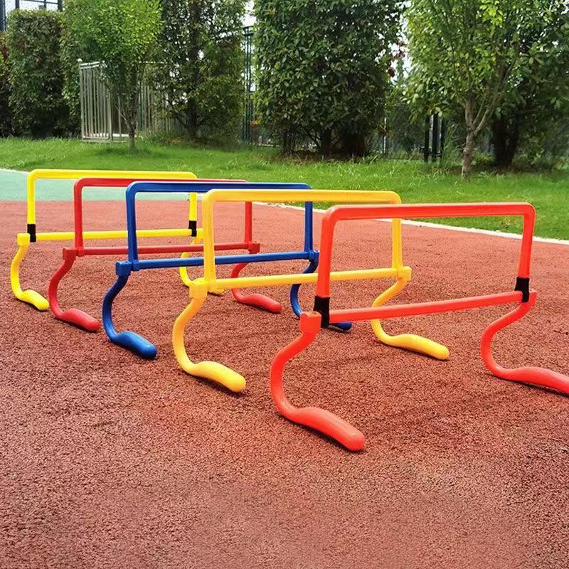 Children's Adjustable Football Training Hurdles - Small Jumping Frames and Obstacle Course Equipment