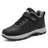 Snow Boots Men Flat Booties For Men Comfortable Ankle Boots Warm Fur Men's Winter Shoes Plus Size Footwear Men's Work Shoes