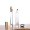 10ml Portable Glass Perfume Bottle with Spray, Roller Ball, and Lid - Silkscreen Compatible
