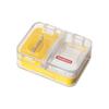 Portable Multi-Functional Medicine Box Pill Organizer Clear Design Airtight Moisture-Proof Compact Pill Dispenser with Cutter