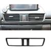 Car Middle Air Outlet Vent Trim Cover for Mazda 3 Axela 2014-2019 Carbon Fiber Black
