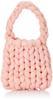 Cuco Fluffy Sweat-Style Chunky Knit Mini Bag 2353111210 Pink (320)