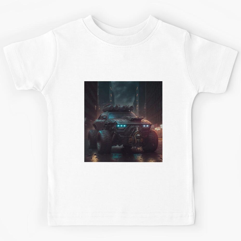 Cyberpunk Armoured Car Four Door Kids T-Shirt 130