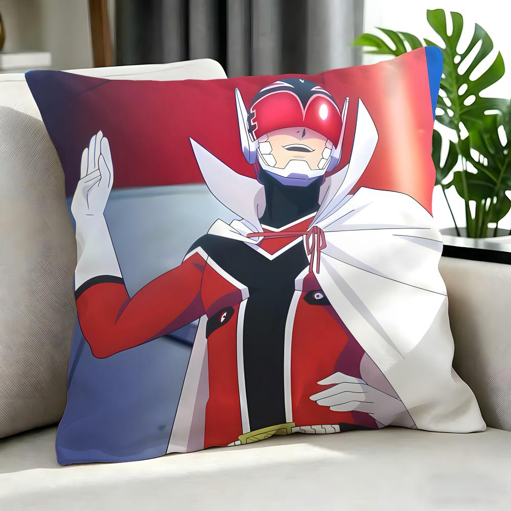 Anime Ranger Reject Cushion Cover Cushion Cover Set 4Pcs 50X50 45X45 40X40 Pillowcase Decorative Sofa Home Decor