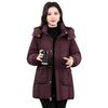 Winter New Down Cotton-padded Clothes Women's Medium and Long Thickened Warm Cotton-padded Clothes Fashionable Foreign Loose Cotton-padded Jacket