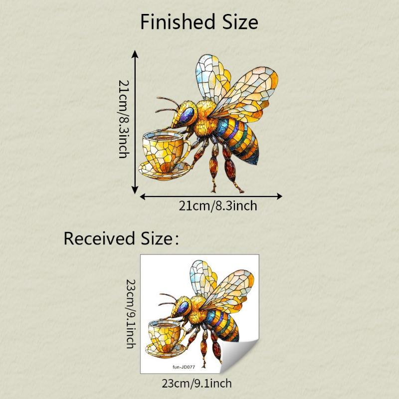

Расписное Маленькое Пчелиное Стекло Оформление и Украшение Электростатические УФ Наклейки на Окна Без Клея 23*23CM/fun-JD077