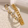 MamacitaSlay Creative Cool Stainless Steel Geometric Open Bracelet Party Popular Waterproof Wrist Jewelry High Quality Jewelry