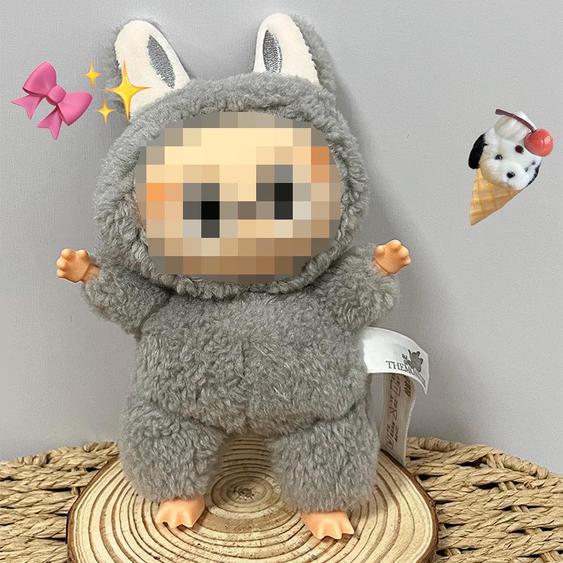 Cute Rabbit Plush Doll Vinyl Keychain Pendant