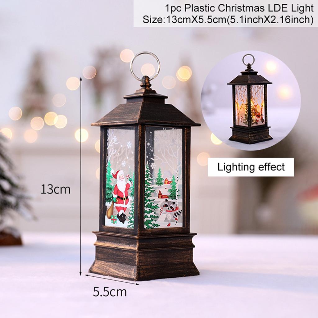 Christmas Lantern Light Ornament Merry Christmas Decorations for Home 2025 Navidad Christmas Tree Decor Xmas Gift New Year 2025