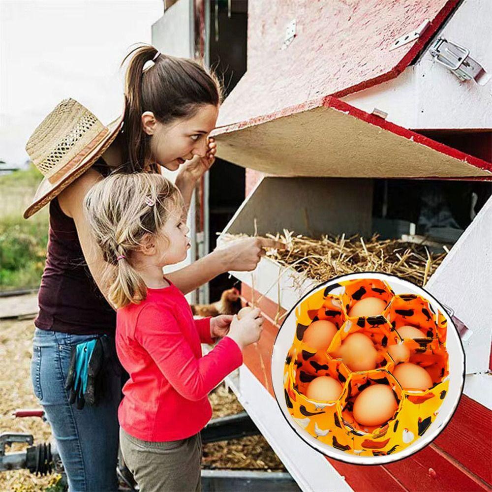 Multifunctional Eggs Collection Basket Canvas Canvas Eggs Storage Tool Farm Fresh Eggs