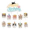 Cute Little Cat Pet-themed Birthday Party Decoration, Cat Head Banner Balloon Set, Children's Birthday Party Decoration