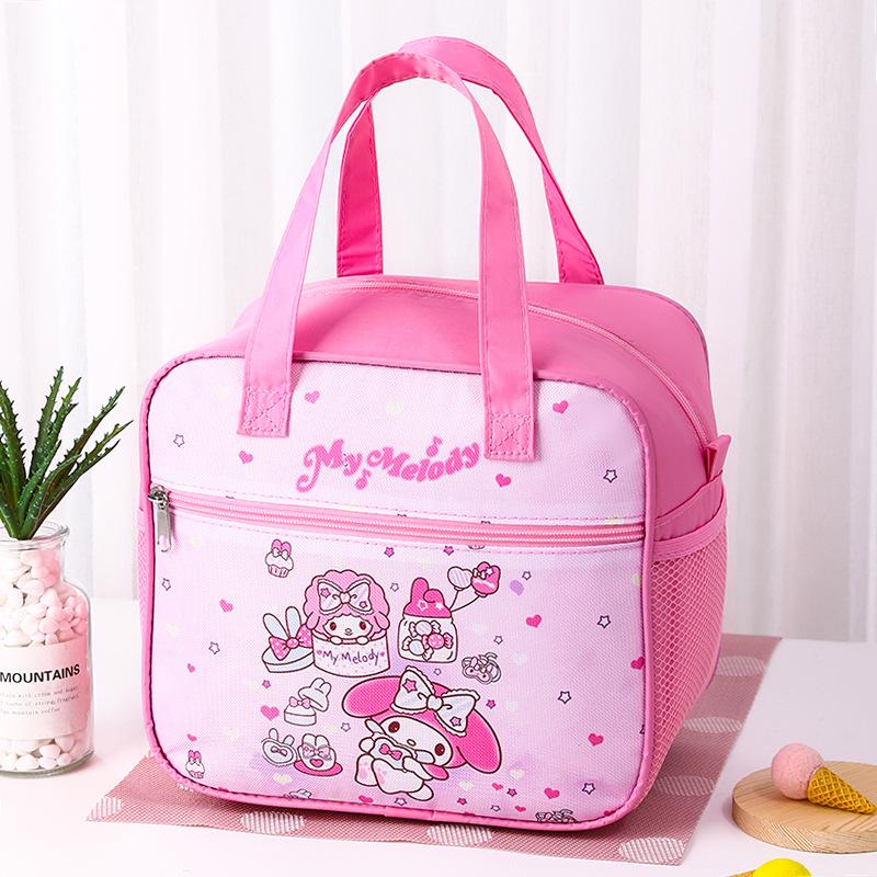 

Изолированная мультяшная сумка-тоут для ланча для детей - Милая, водонепроницаемая, утолщенная сумка для бенто 26CM x 15CM x 24CM