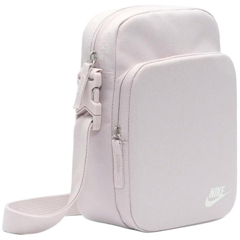 Nike Heritage Nylon With Polyester Crossbody Bag, Shoulder Bag Regular Unisex Platinum Purple & Peak White Casual DB0456-019
