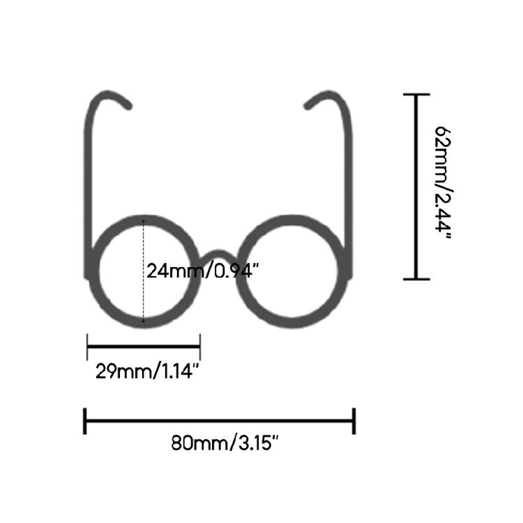 Pet Sunglasses Retro Dogs Round Sunglass Cosplays Accessory for Cats Small Dogs