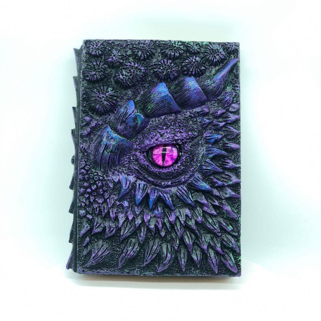 Independent Site Resin Animated Devil's Eye Dragon Book Ornament