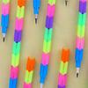 2 Stück Stift Bleistift zufällig Regenbogen multifunktionale Kugel Block Spielzeug Ziegel