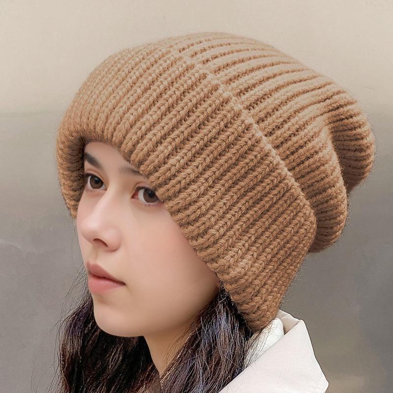 Women's Winter Knit Beanie: Versatile, Fashionable, Warm, and Cold-Proof for Taiwan, Japan, and Korea Markets