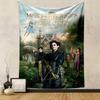 Miss Peregrine's Home Tapestry Wall Hanging, Tim Burton Peculiar Children Movie Art, Dark Fantasy Wall Decor for Bedroom Dorm