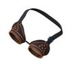 Steampunk Industrial Vintage Double Layer Goggles Adjustable Strap Protective Eyewear for Costume Accessories
