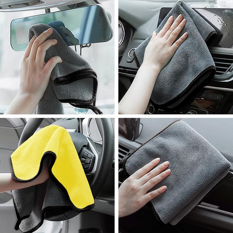 Car Wash Microfiber Towel Auto Emblem Cleaning Drying Rag Cloth For BMW E46 E39 E87 E90 E28 E53 E30 E60 E34 E36 E91 E92 X1 X3 X5