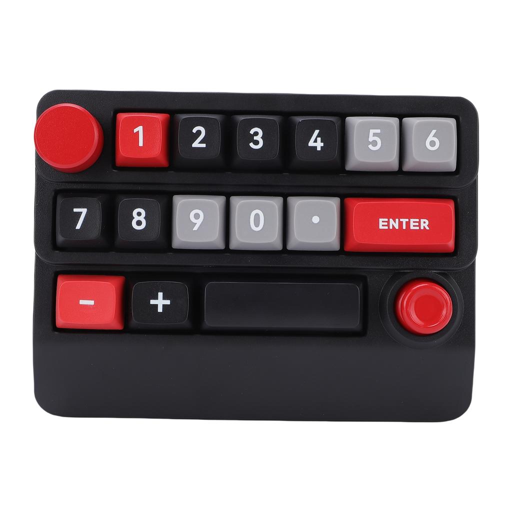 Wireless RGB Mechanical Numeric Keypad Hot Swappable Macro Programmable Numpad Joystick Knob Control Tri Mode 15 Key