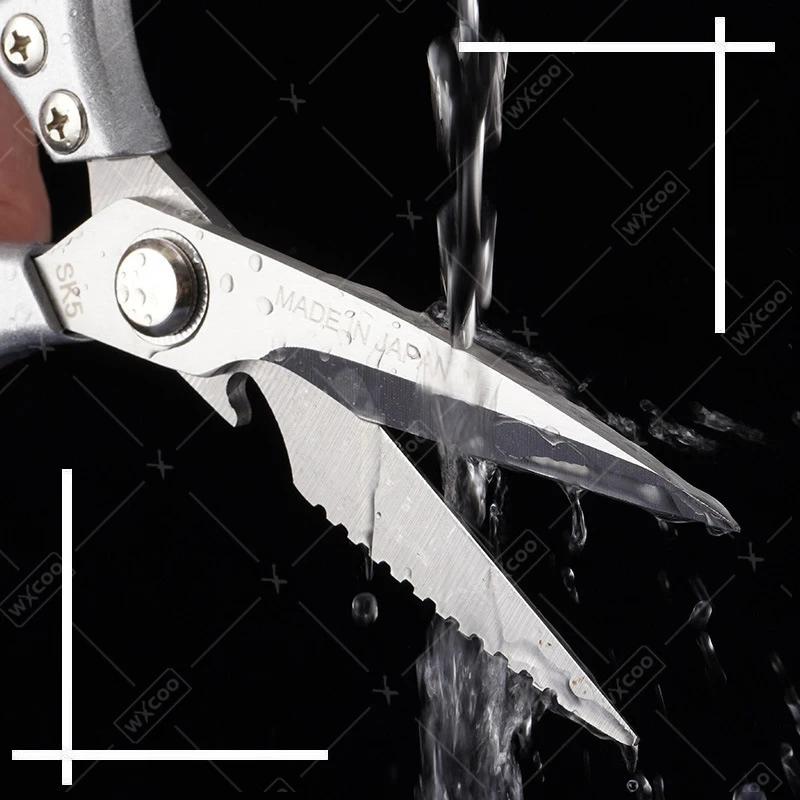 Cuchillo de Cocina de Acero Inoxidable Tijeras Multifuncionales para Alimentos Tijeras para Huesos de Pollo Cuchillo para Matar Pescado Cuchillo para Carne para Barbacoa