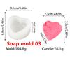 3D Love Rose Silicone Soapr Molds DIY Wedding Valentine's Day Heart Rose I Love U Silicone Soap Candle Mold Craft Art Candle