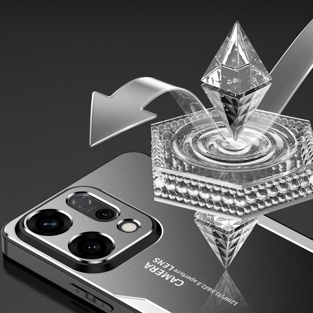 For Oppo Reno14 Pro 5G (Global) Telefondeksel Aluminiumslegering TPU PC Bakdeksel