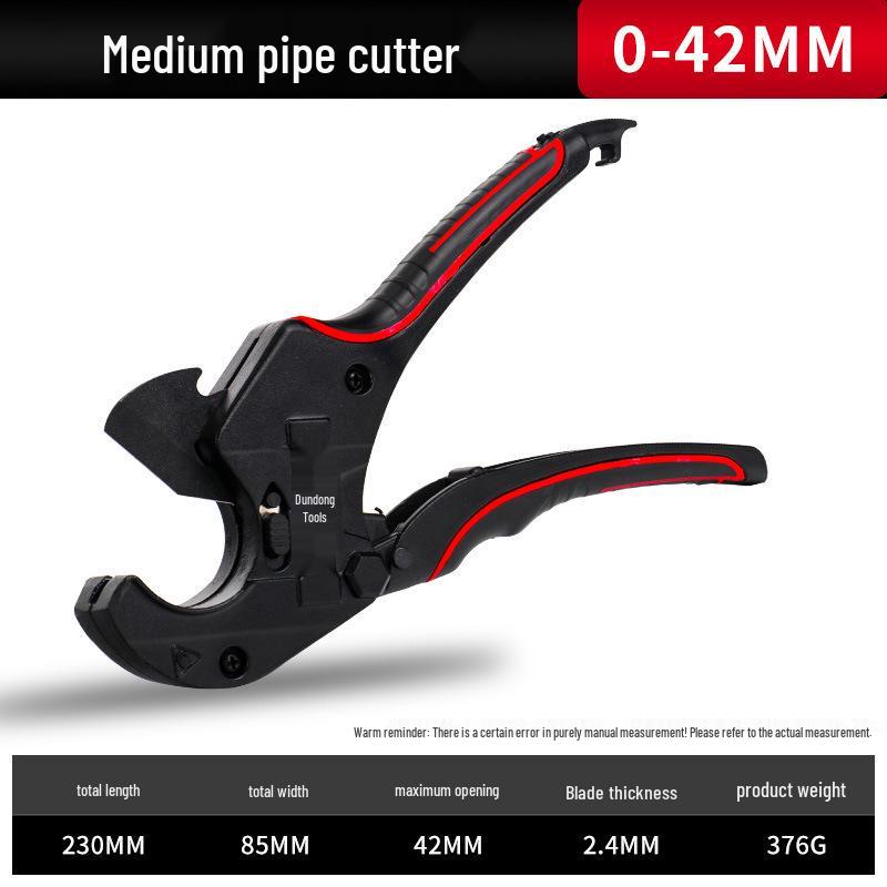 PVC Rohrschneider - Professionelle Schnellschneideschere für PPR-Rohre, Leerrohre und Wasserleitungen