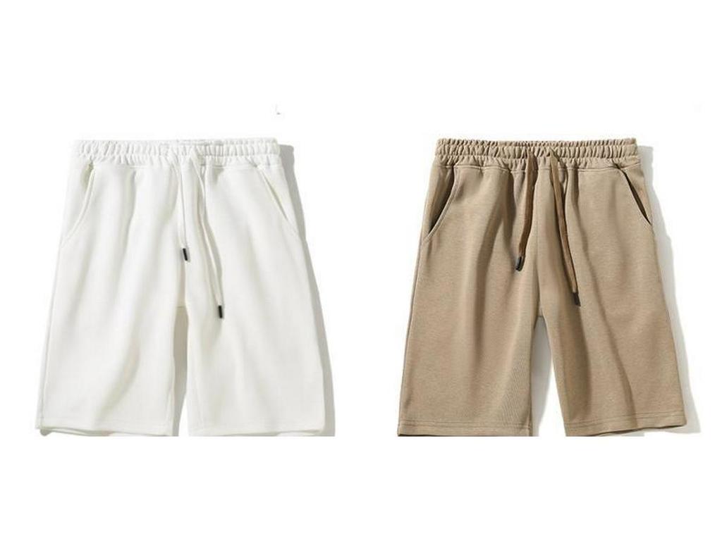 Damen Sommer Casual Einfarbig Weitbein Baumwollshorts