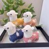 Dot Charming Polka Alpaca Plush Toy Super Soft Stuffed Animal For Keychains And Gifts